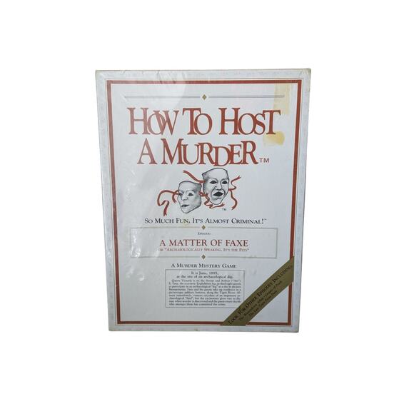 Decipher, Inc. Other - Vintage How to Host a Murder Game Episode A Matter Of Faxe New Sealed 1986